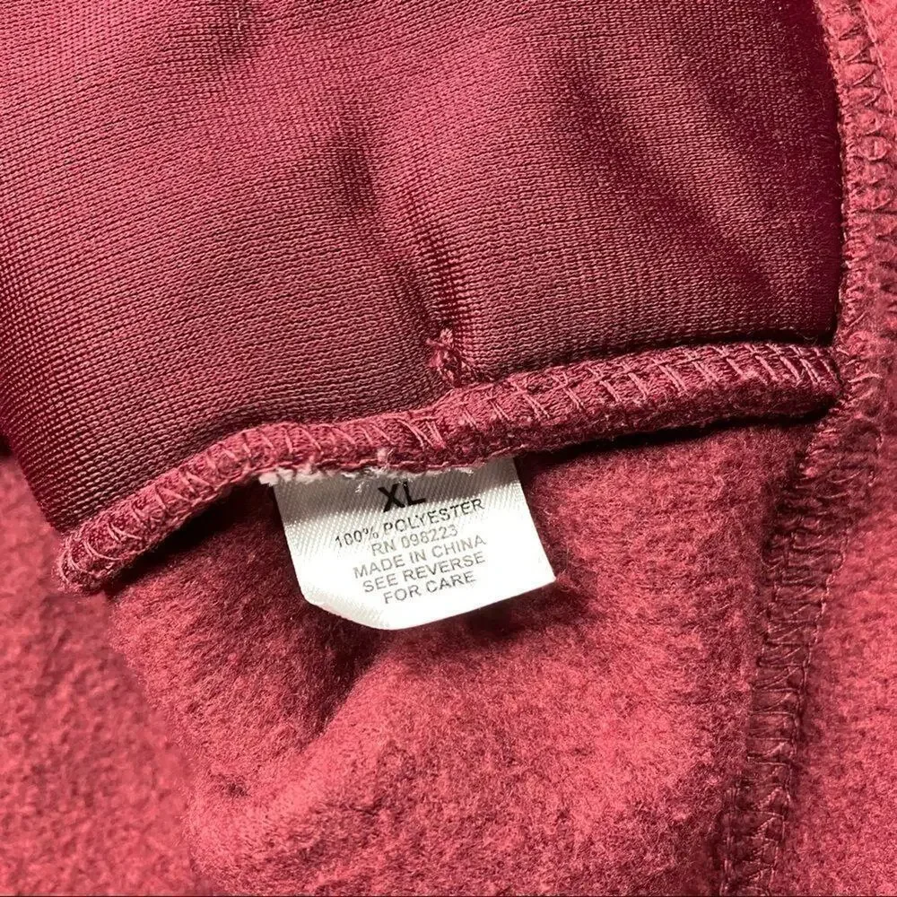 Magellan Men's maroon‎ red arctic fleece Full Zip jacket XL